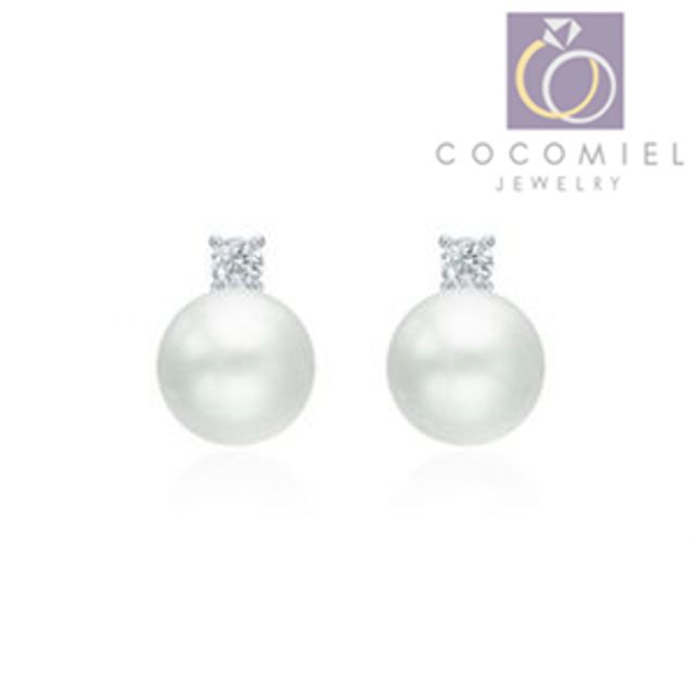 White Pearl S-45-E Earrings Silver Earrings Fashion Earrings Silver