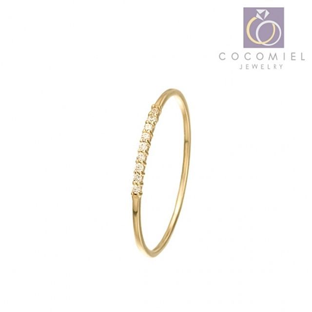 14K Straight Cubic R-13 Gold Ring Gold Ring Fashion Ring Ring