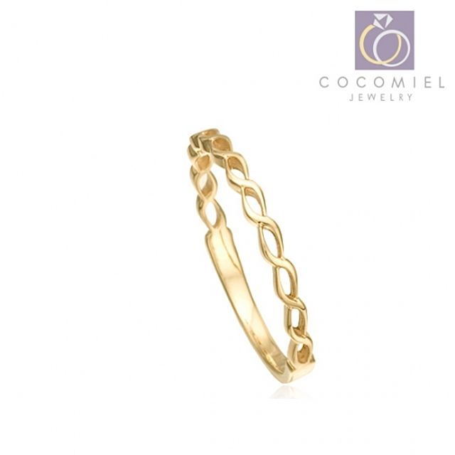 14K Twisted R-14 Gold Ring Gold Ring Fashion Ring Ring Sticker
